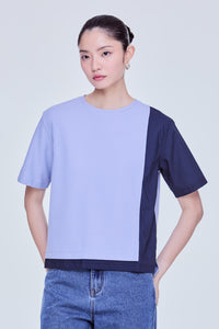 Contrast Fabric Tee
