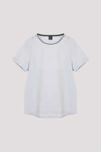 Button Shoulder Tee