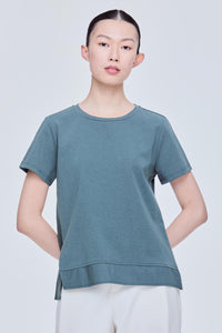 Asymmetrical Slit Tee