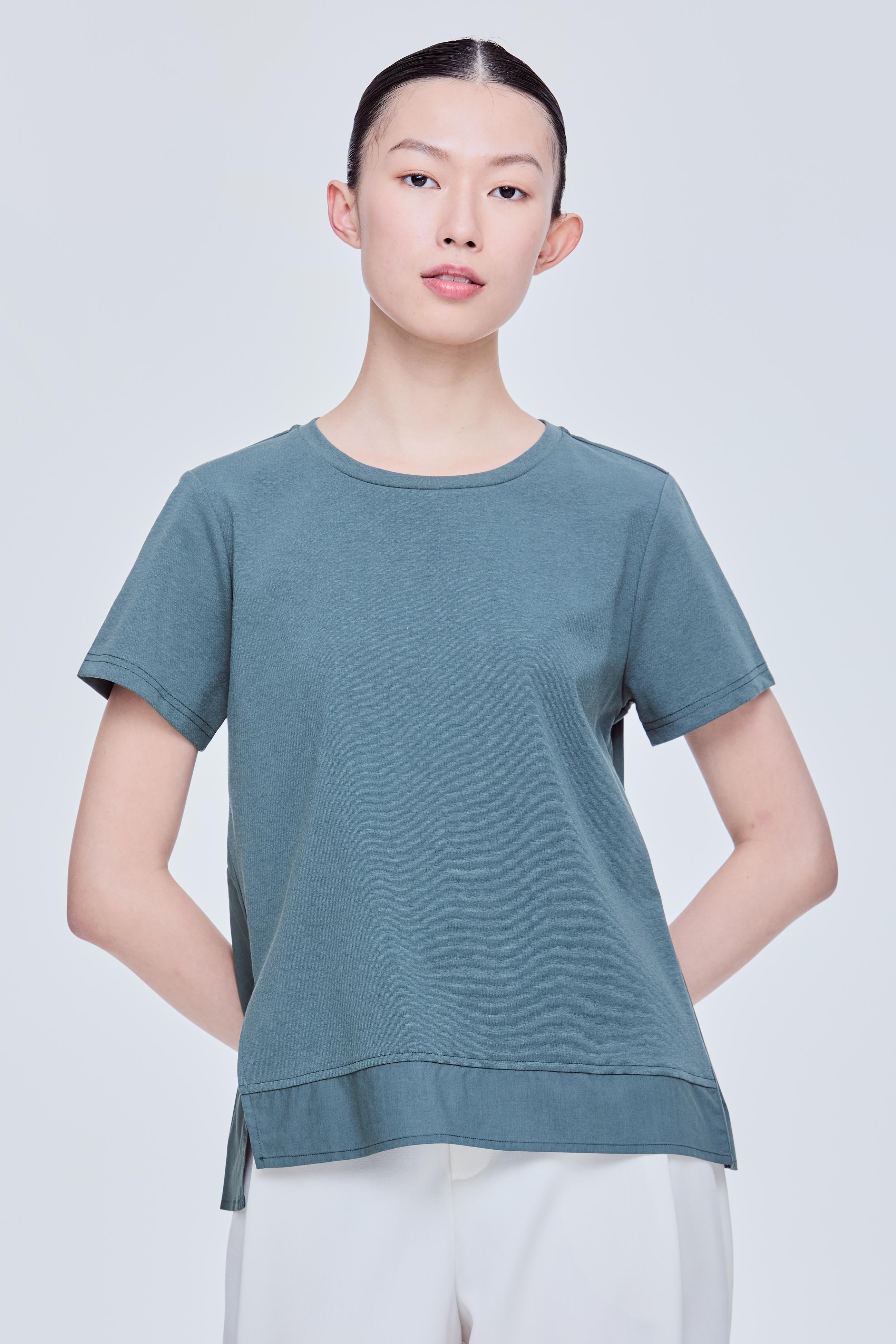 Asymmetrical Slit Tee