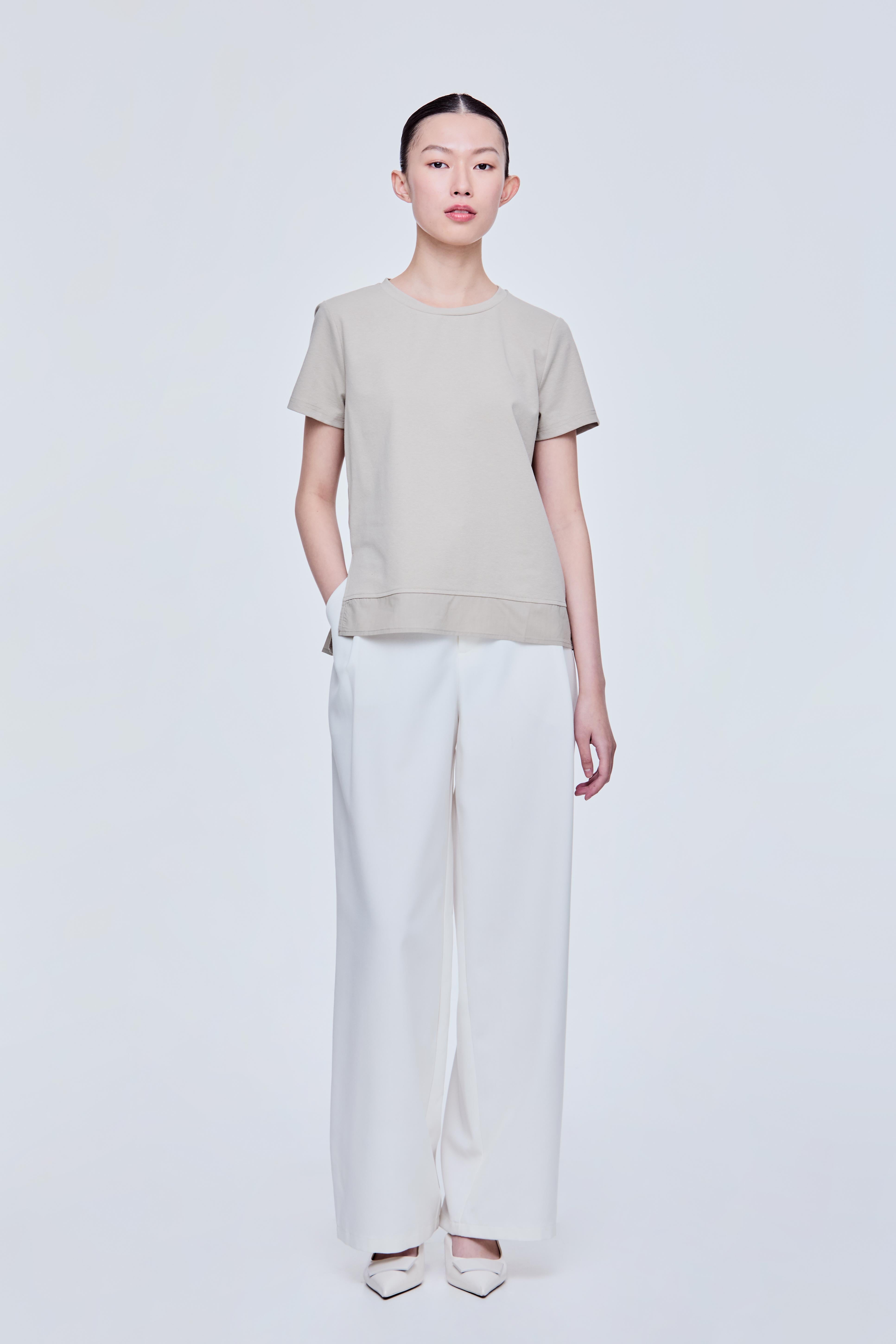 Asymmetrical Slit Tee