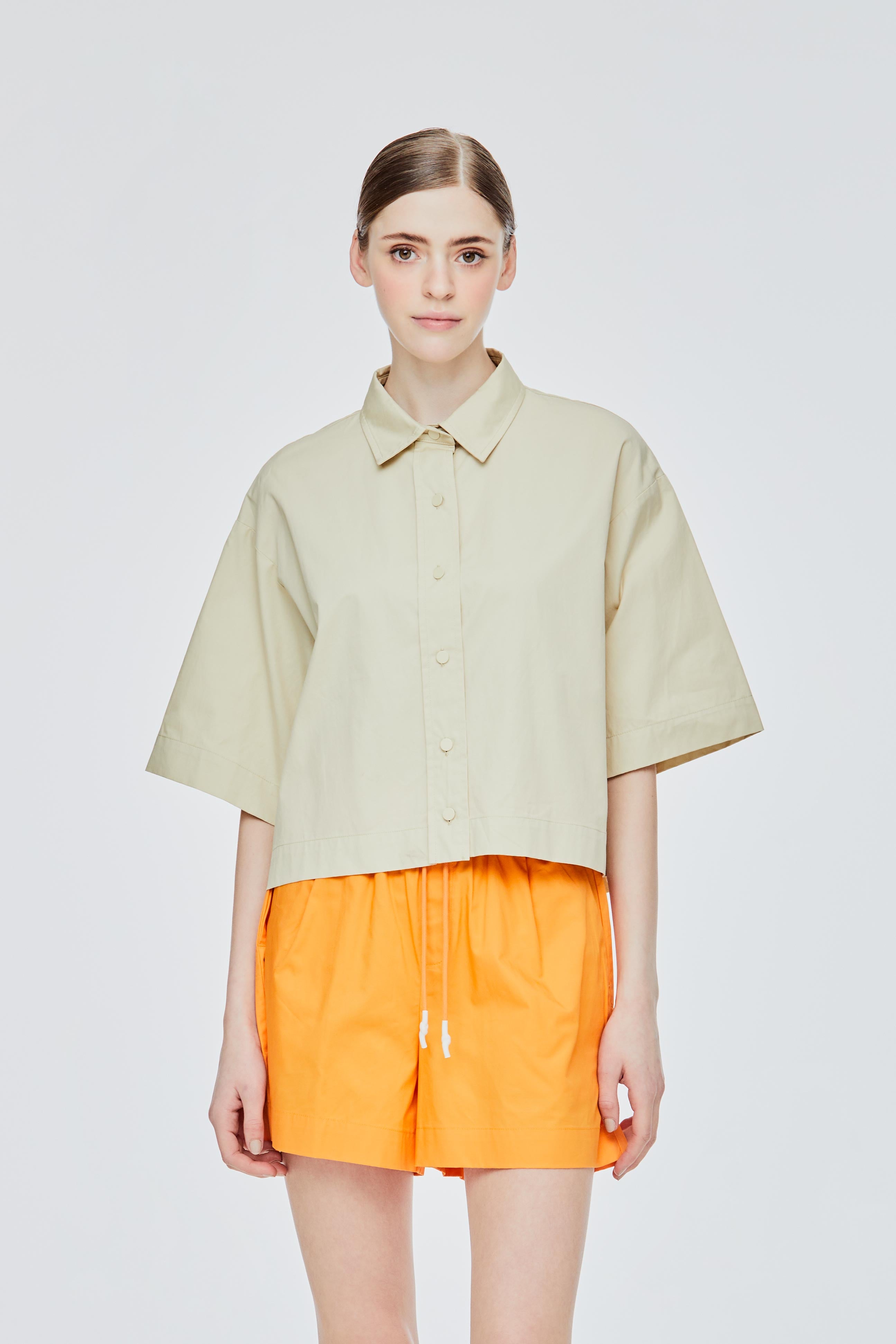 Oversized Collared Button Down Shirt