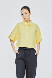 Boxy Short Sleeve Crop Shirt