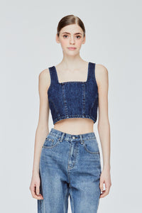 Denim Corset Top