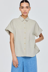 Relax Fit Short Sleeve Blouse