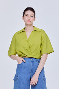 Pleated Hem Blouse