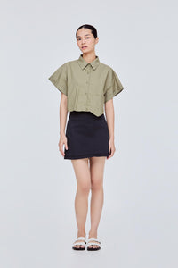 Cropped Collared Shirt