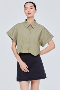 Cropped Collared Shirt