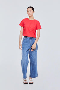 Cropped Panelled Top