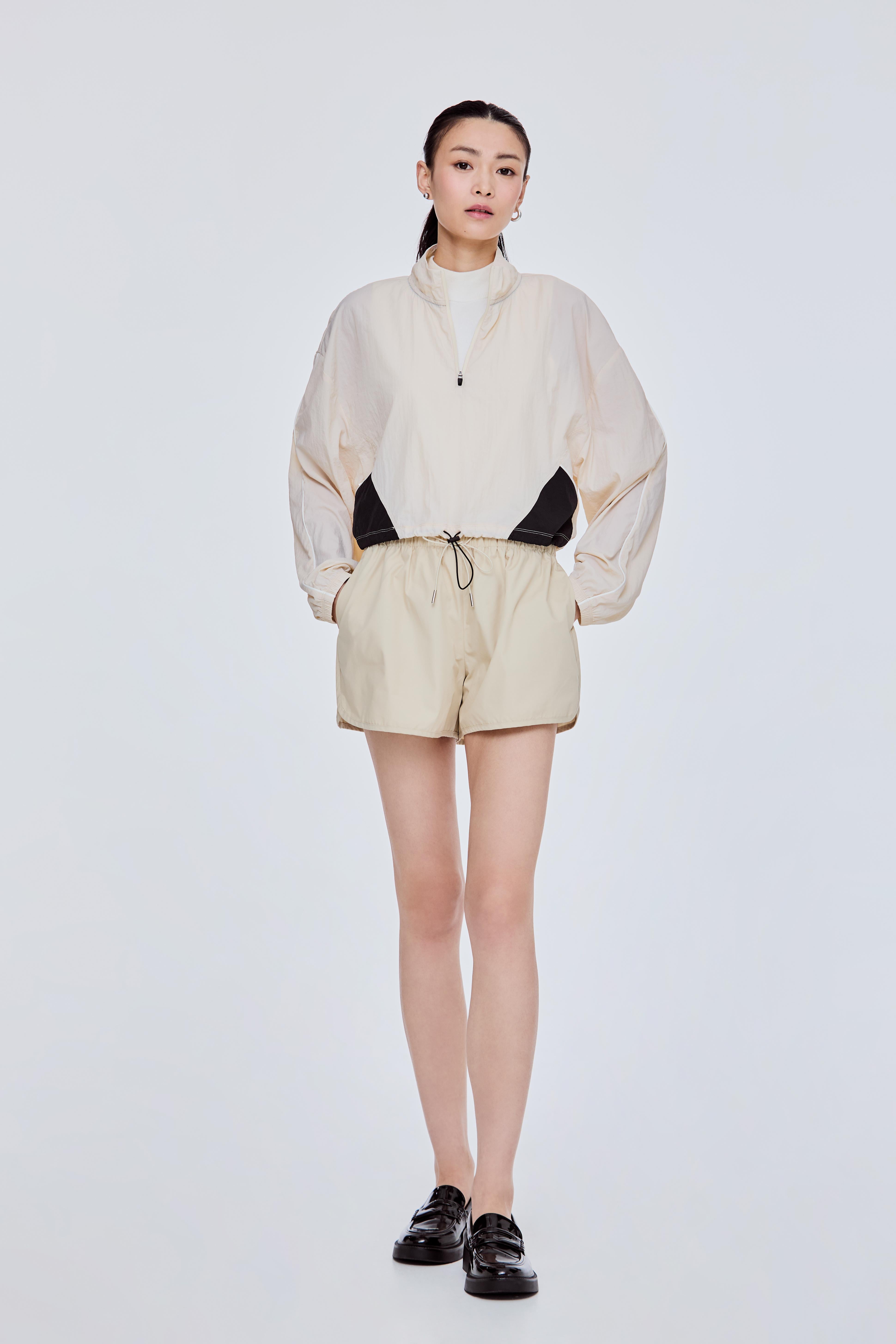 Turtleneck Panelled Top