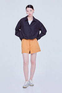 Puffy Contrast Shirt Blouse