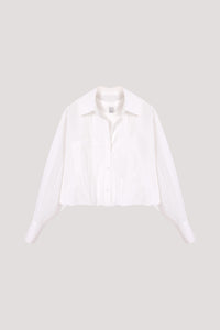 Puffy Contrast Shirt Blouse