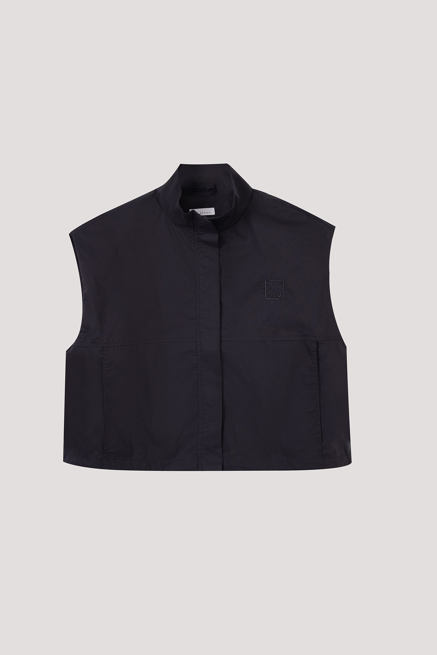 Stand Collar Zip Up Vest