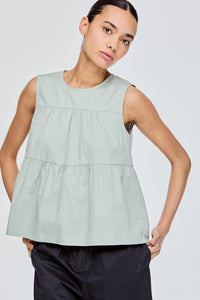 Tiered Sleeveless Blouse