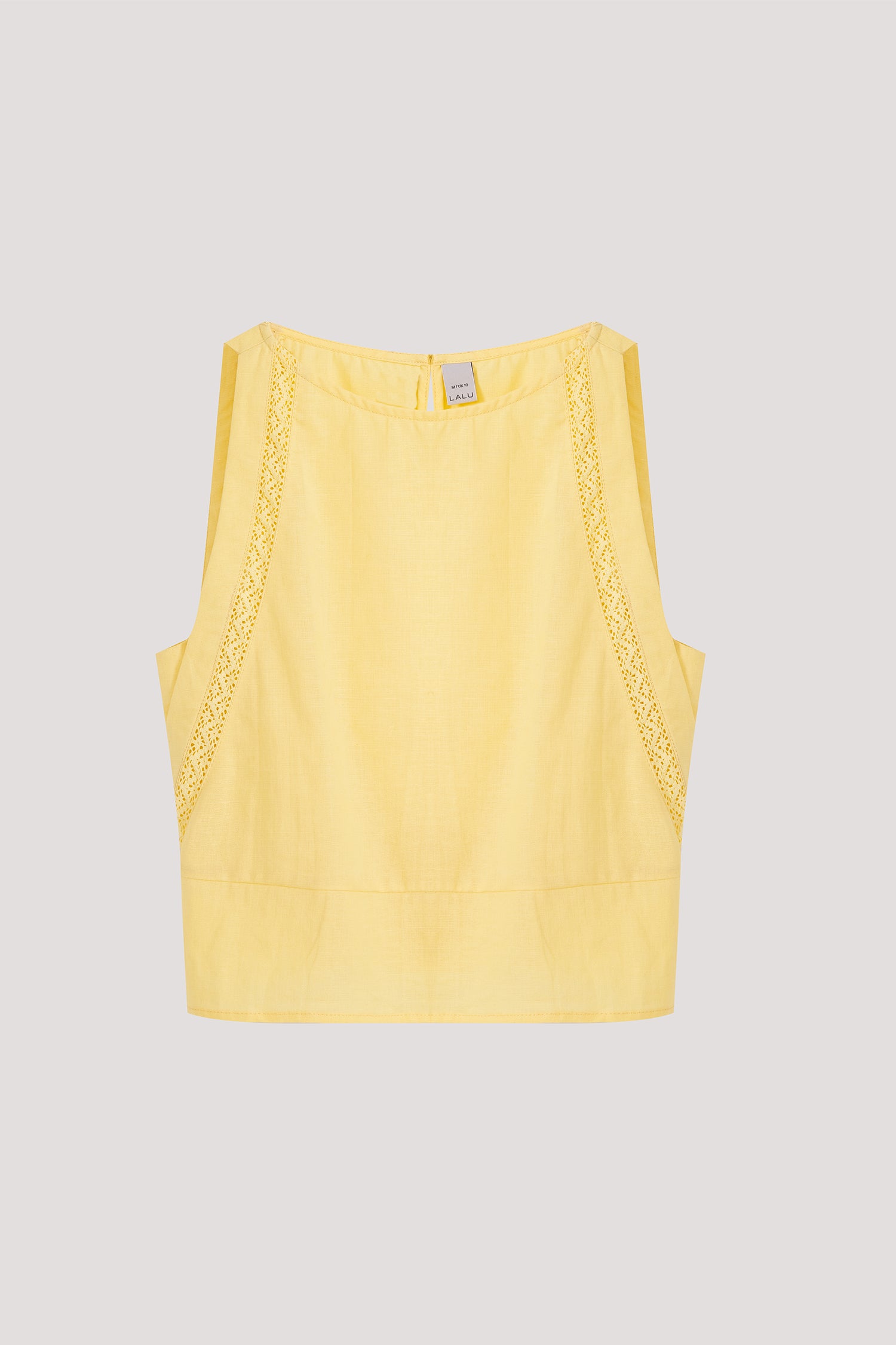 Halter Neck Pointelle Blouse