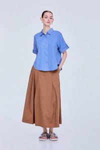 Denim Collared Shirt