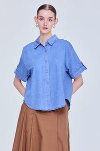 Denim Collared Shirt
