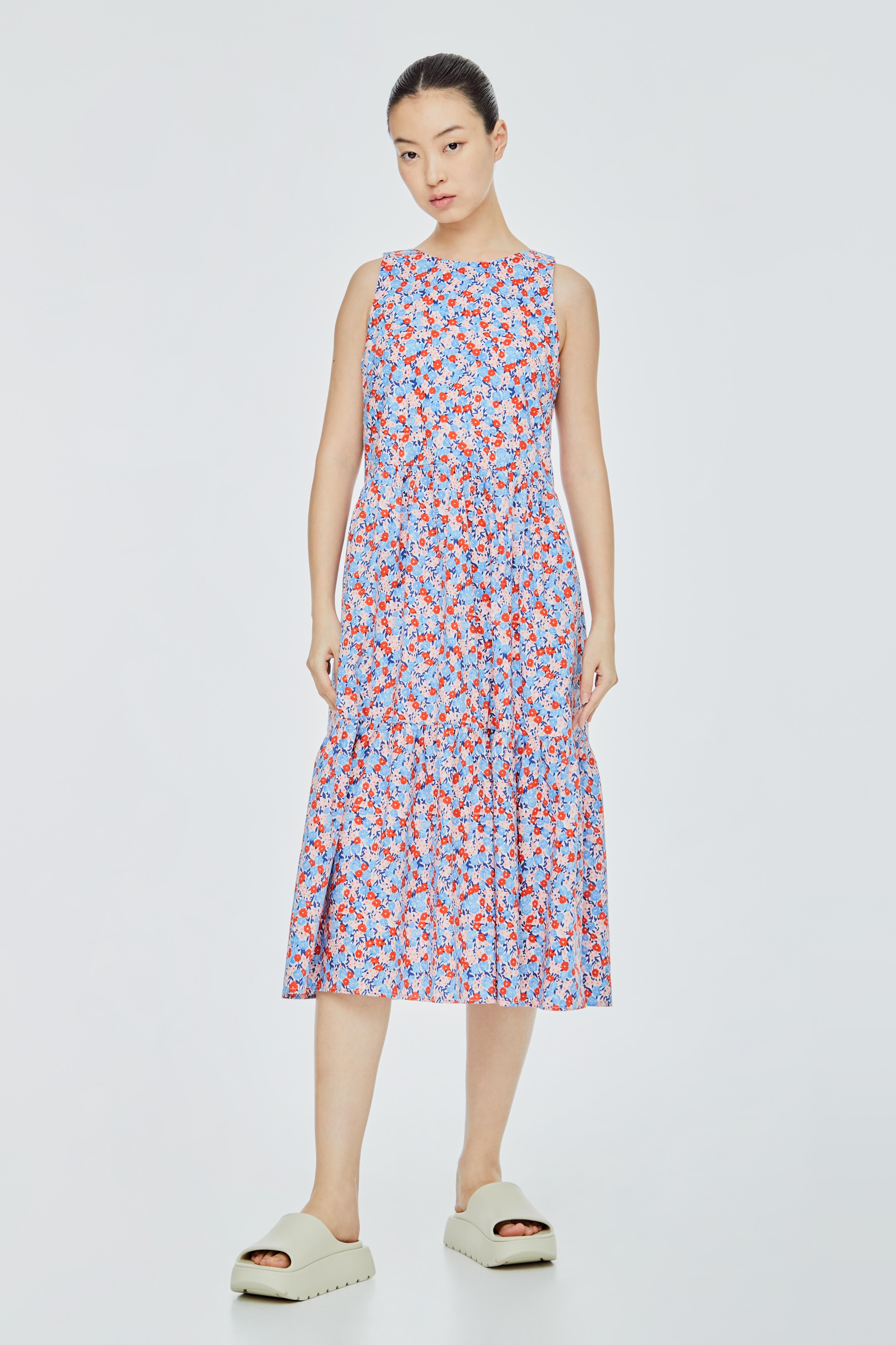 Printed Maxi Tiered Dress