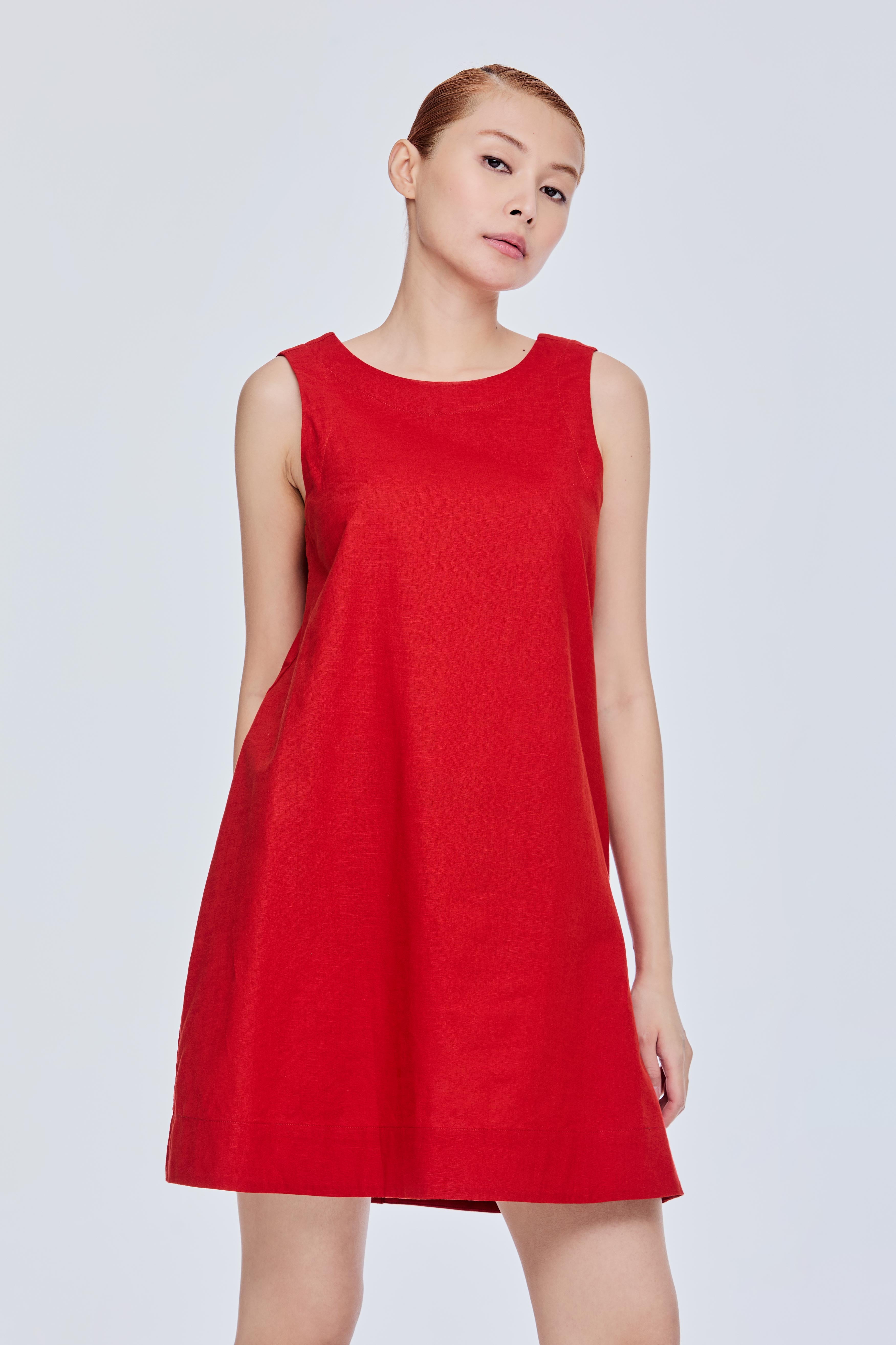 Basic A-Line Shift Dress iORA Basic A-Line Shift Dress iORA