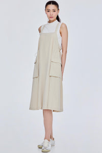 Pinafore Midi Dress