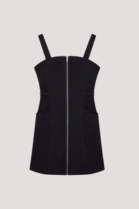 Metal Zip Mini Dress