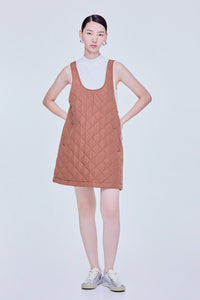 Mini Quilted Puffer Dungaree