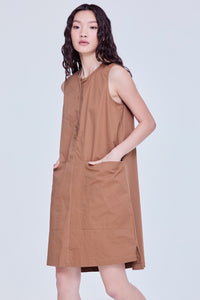 A-Line Pockets Shift Dress