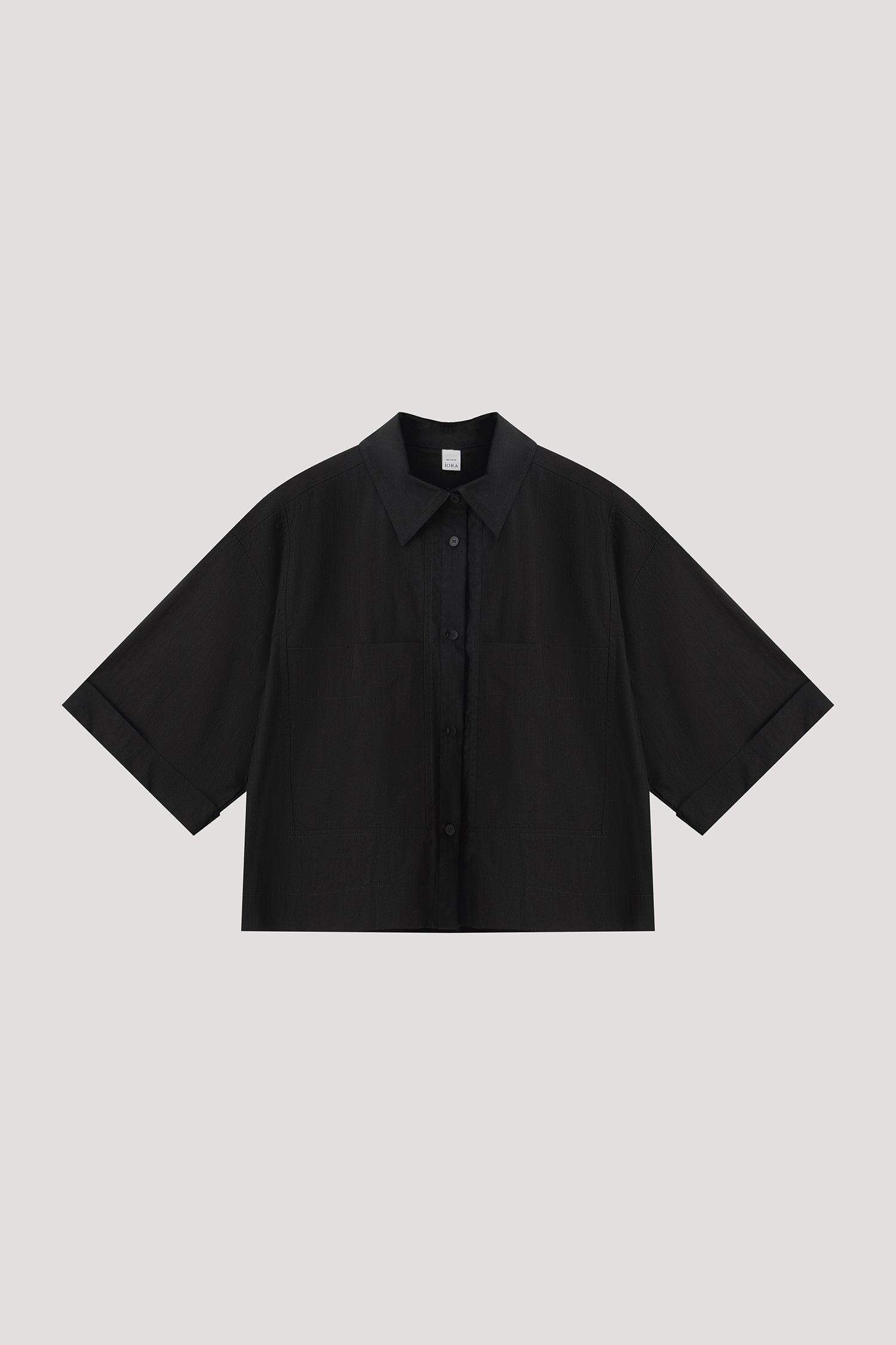 Oversized Boxy Crop Shirt