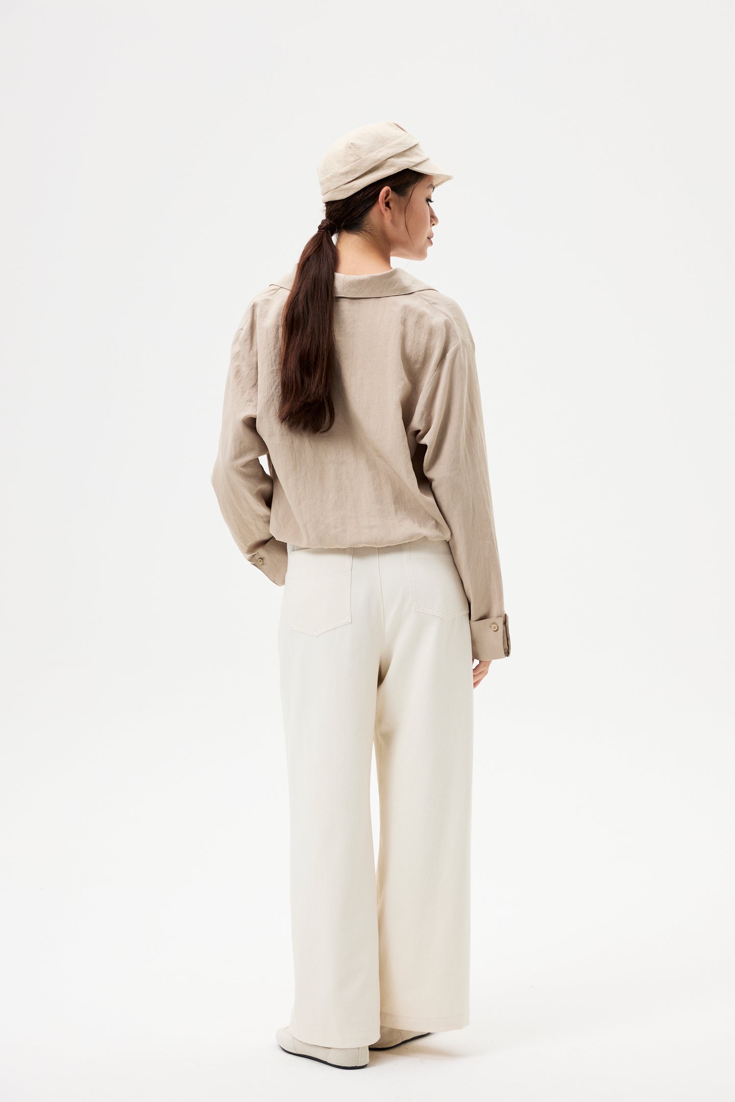 Contrast Collared Tee Shirt