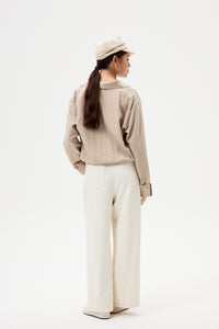 Contrast Collared Tee Shirt