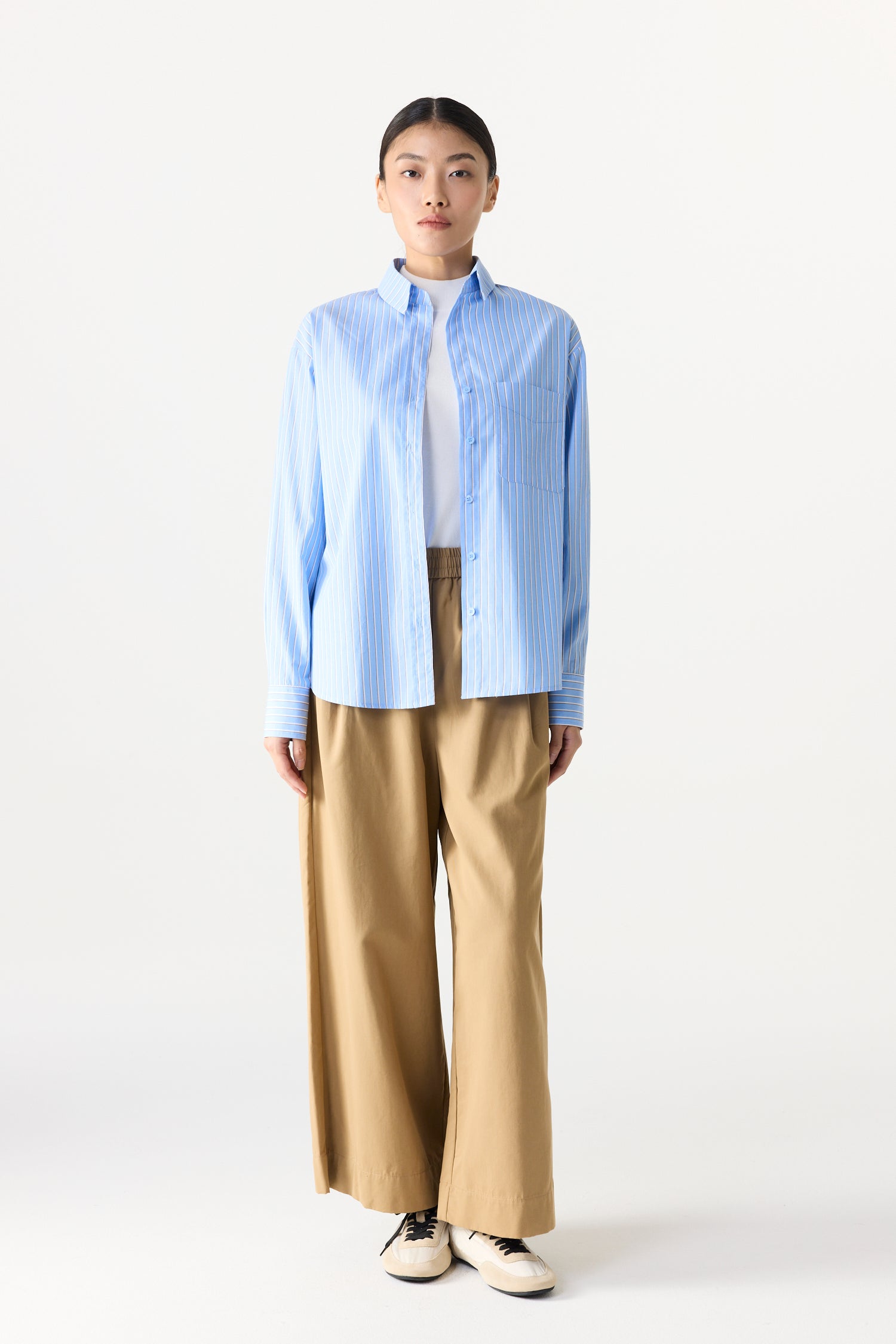Relaxed Collared Shirt Blouse