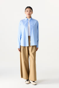 Relaxed Collared Shirt Blouse