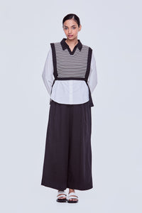 Contrast Stripes Relaxed Shirt