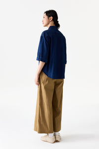 Roll-Up Sleeve Denim Shirt