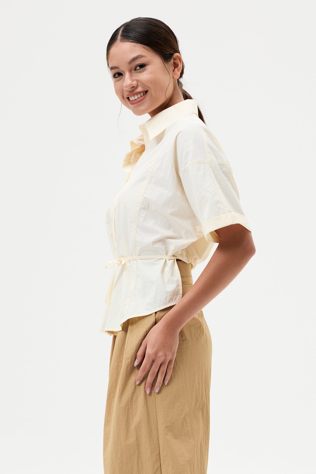 Magyar Buttondown Panel Shirt Top