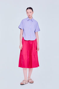 Folded Sleeves Boxy Shirt