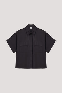 Pocketed Boxy Shirt Top