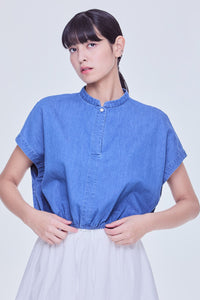 Magyar Relaxed Denim Blouse