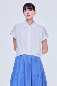 Asymmetrical Pleat Top