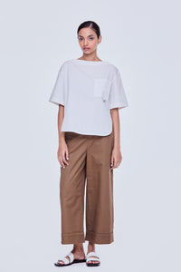 Pocketed Rounded Blouse