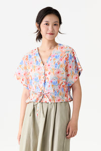 Relaxed Floral Print Top