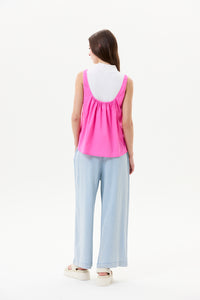 A-Line Flare Gather Tank Top