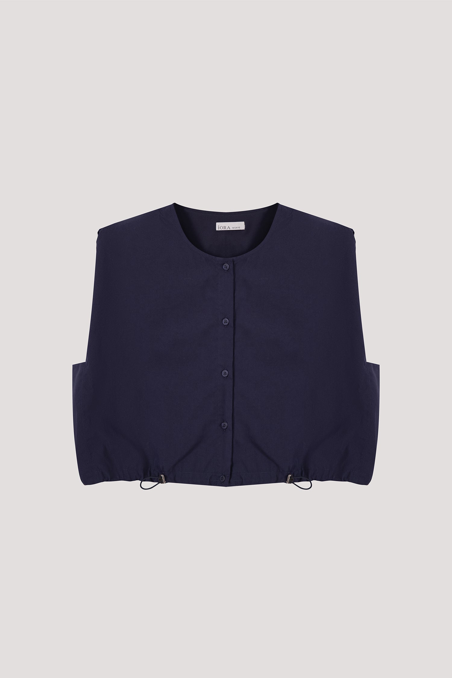Boxy Drawstring Waist Top