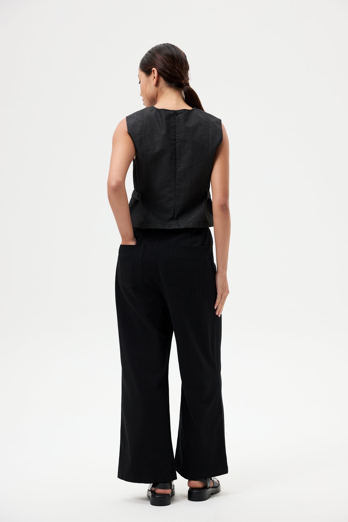 Belted Boxy Top