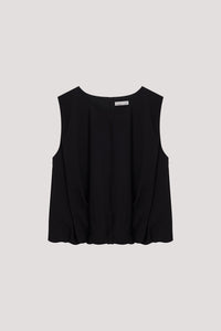 Sleeveless Pleated Top