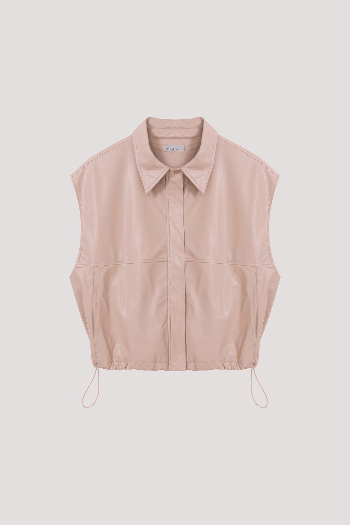 Leather Drawstring Vest
