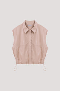 Leather Drawstring Vest