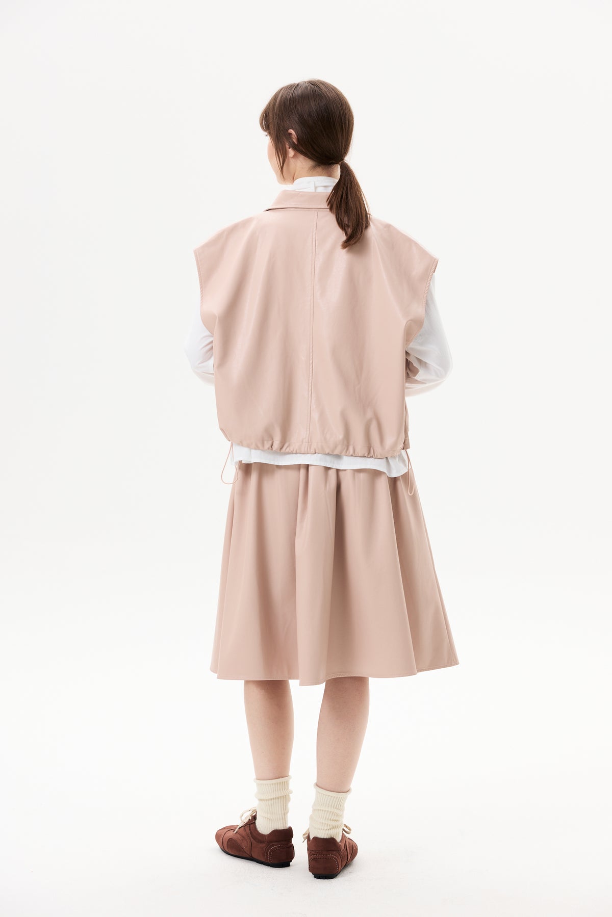 Leather Drawstring Vest