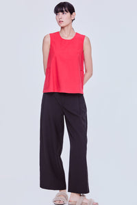 Patched Pocket Tank Blouse