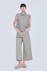 Pocketed Buttondown Top